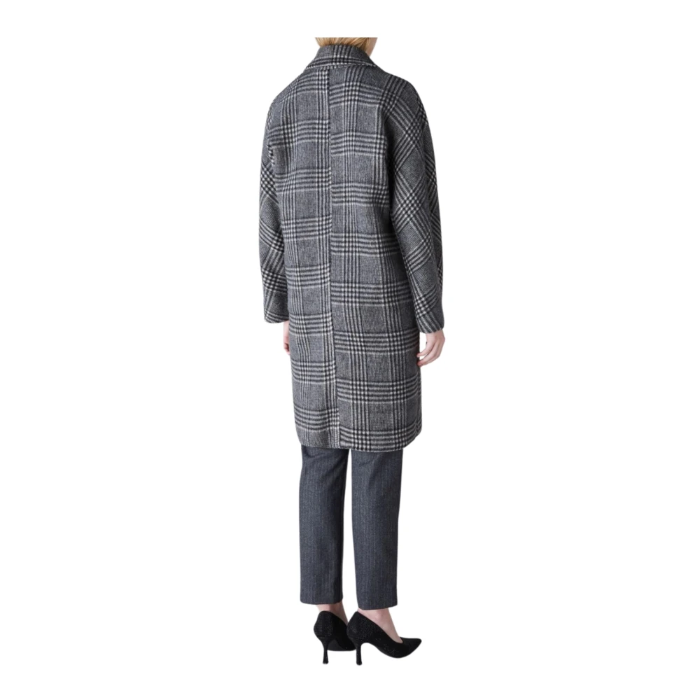 Marella Grijze Wollen Jas Gray Dames