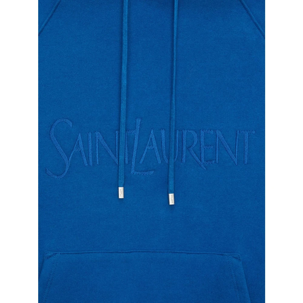 Saint Laurent Hoodie Blue Heren