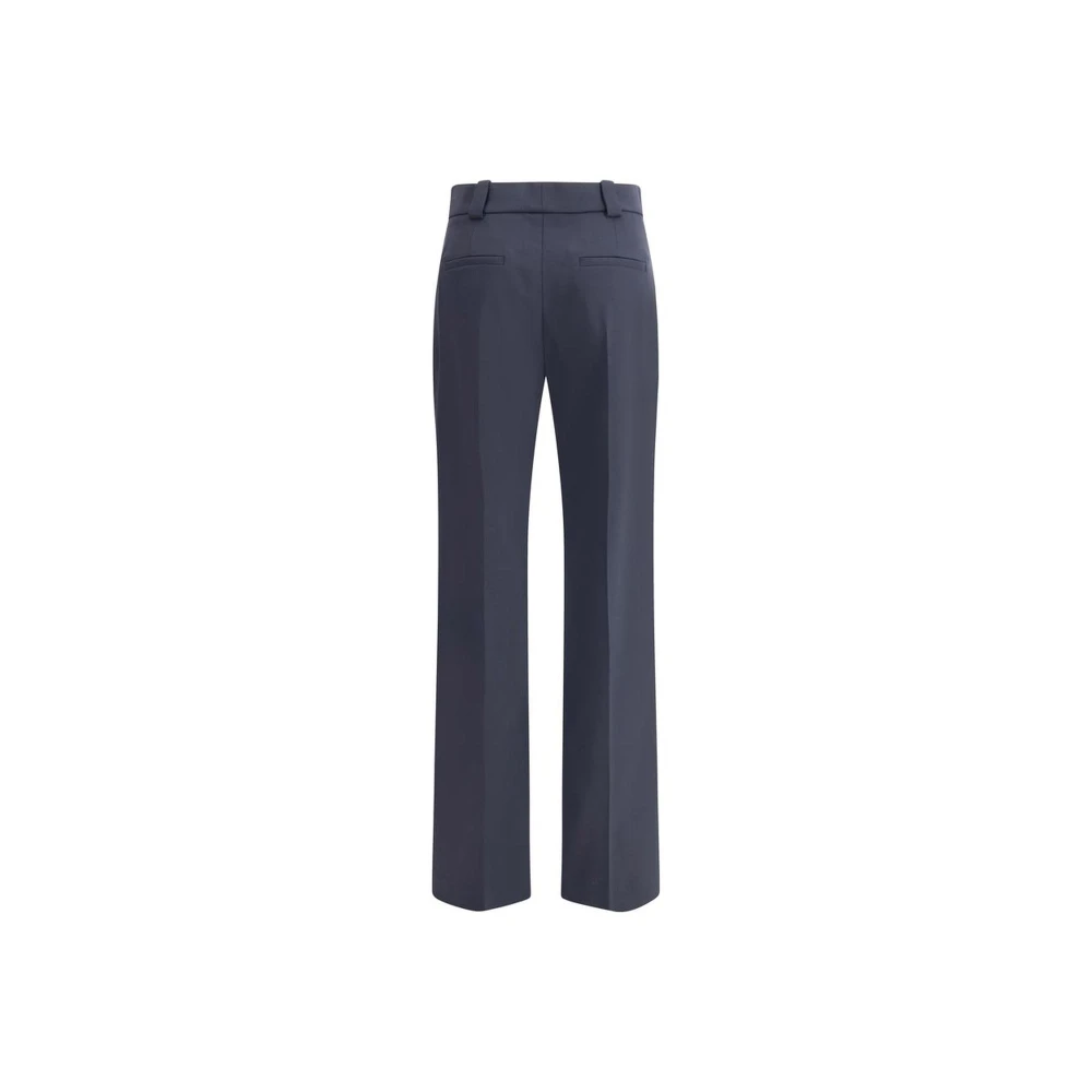 Chloé Wollen Broek met Rits en Zakken Blue Dames