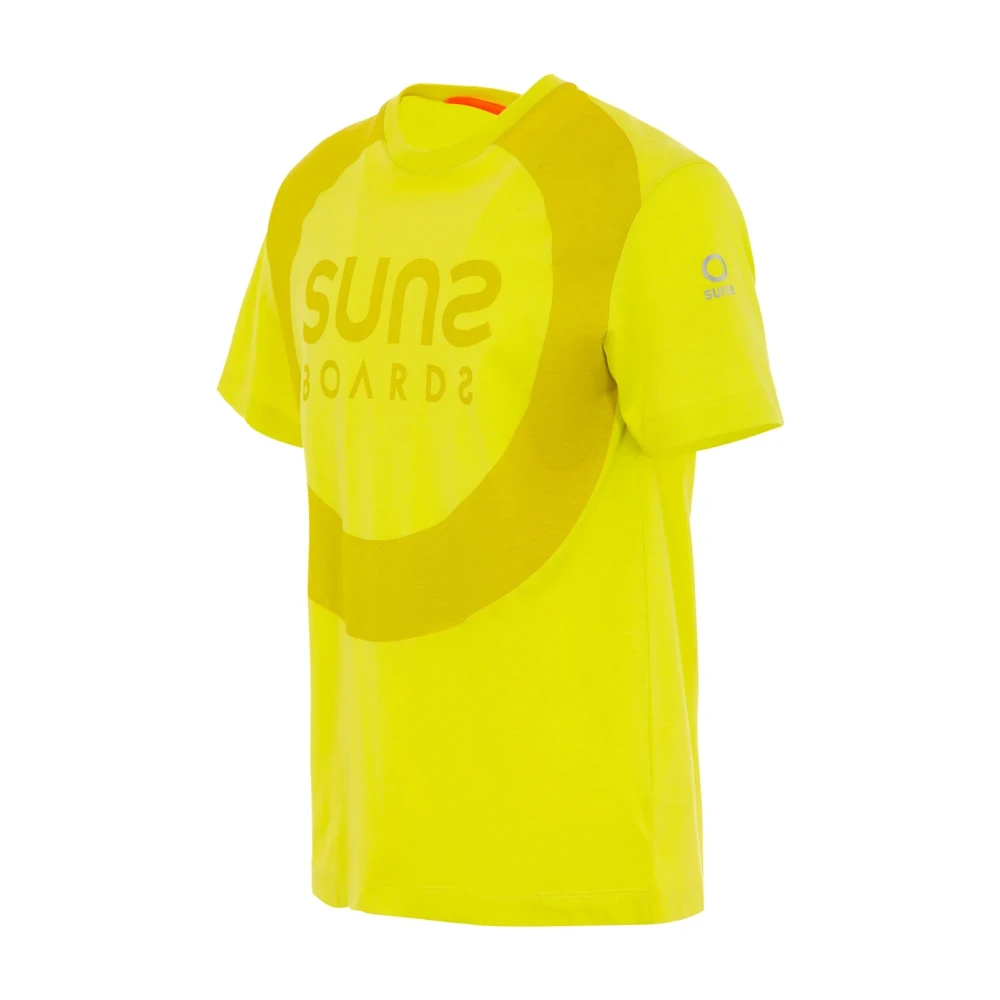 Suns Casual Katoenen Shirt Yellow Heren