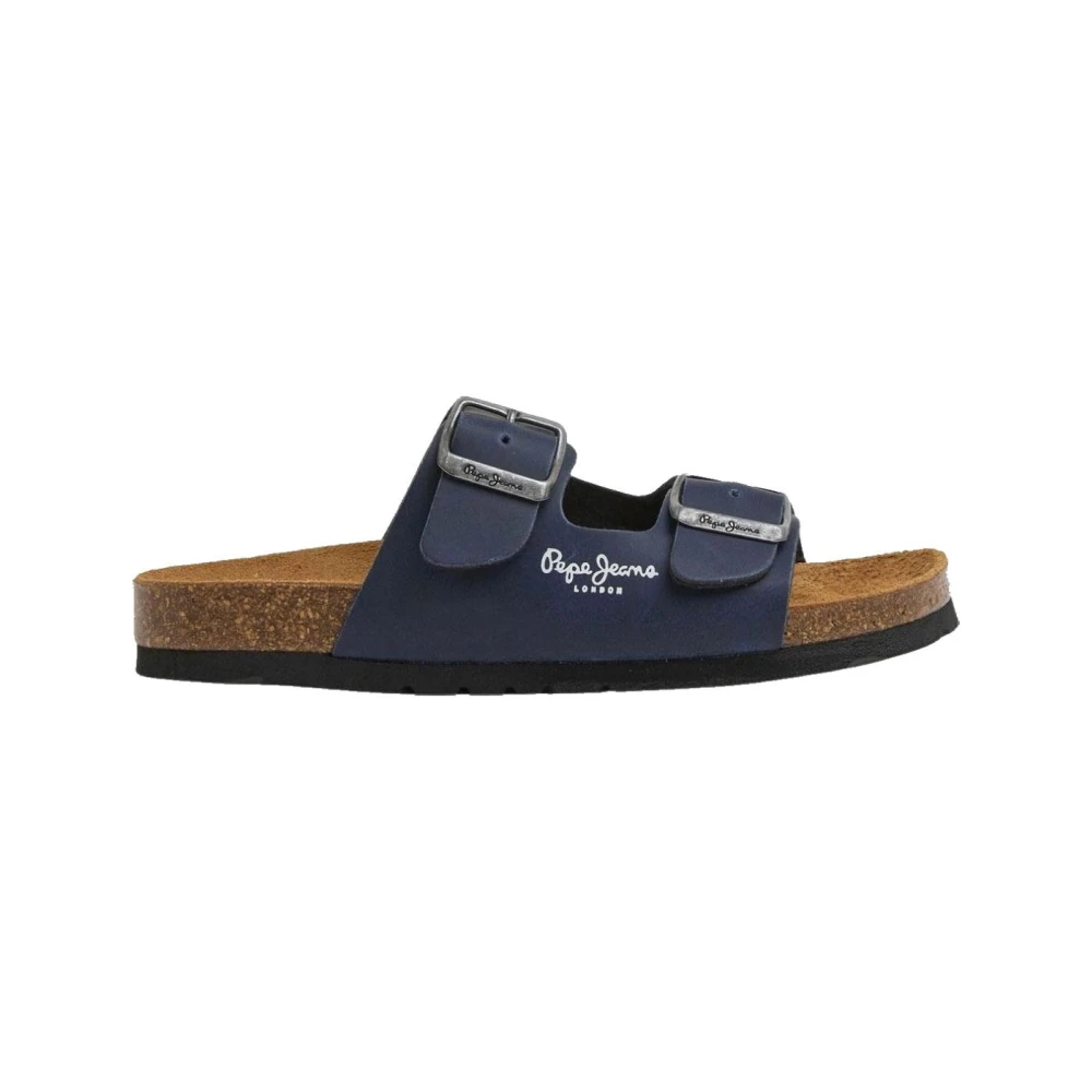 Pepe Jeans Men's Blue Bio Double Kansas Sandals