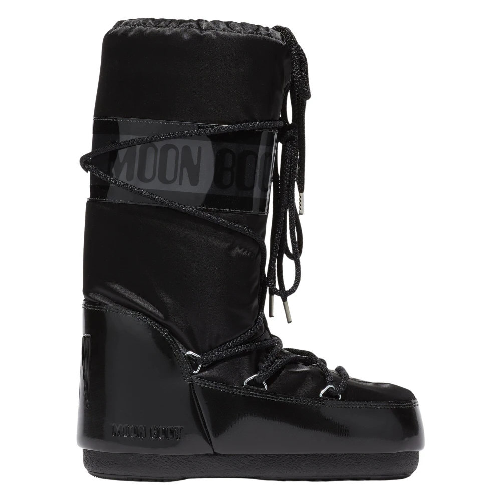 Moon Boot Unisex Kids Black Icon Glance Boots - Kids Boots - 31 Eu - Kids