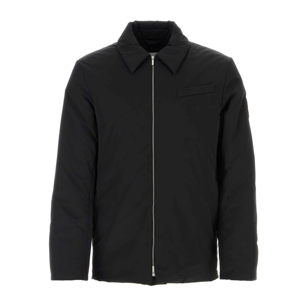 Salvatore Ferragamo Gewatteerde nylonjas in zwart Black Heren