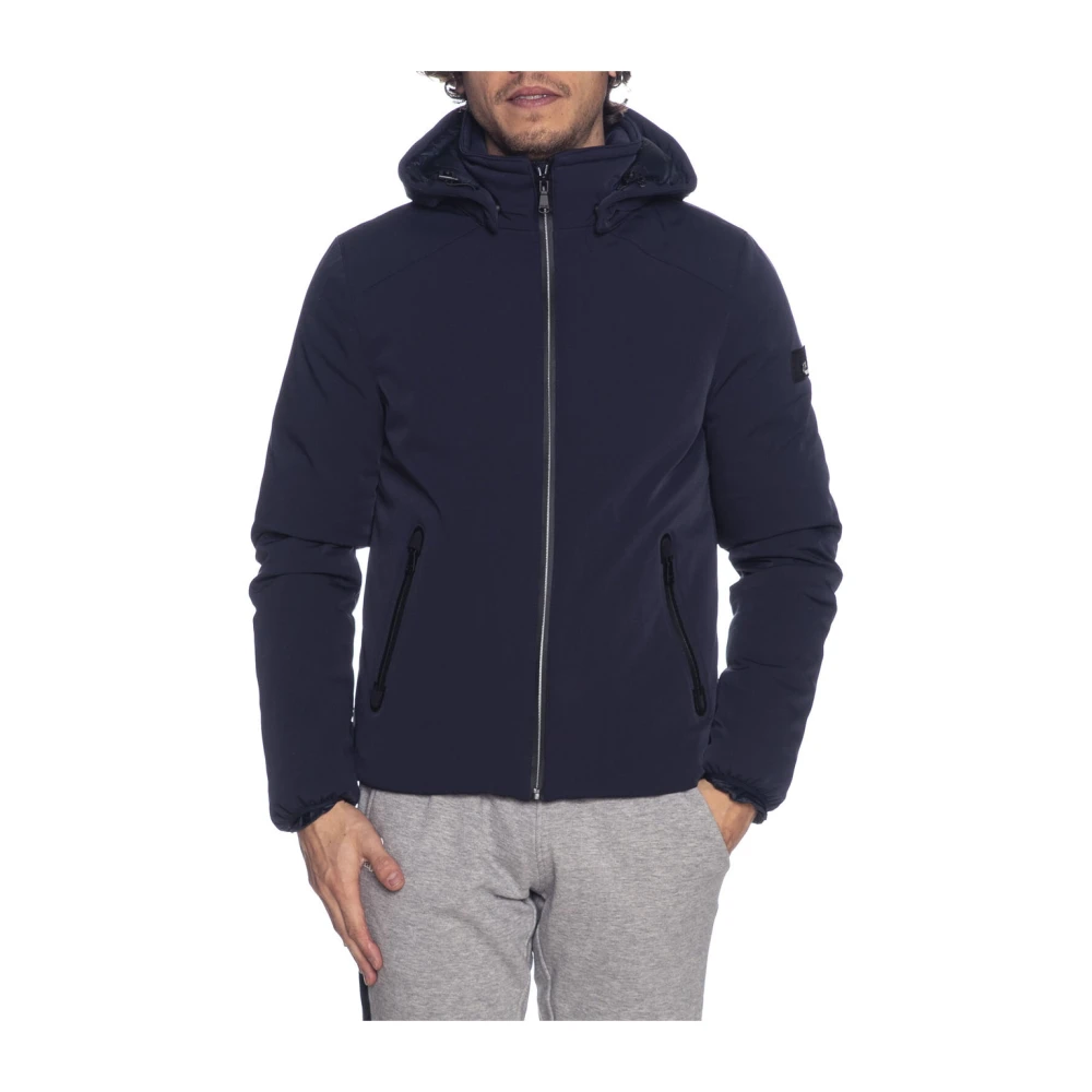 YES ZEE Blauwe synthetische jas voor heren Blue Heren