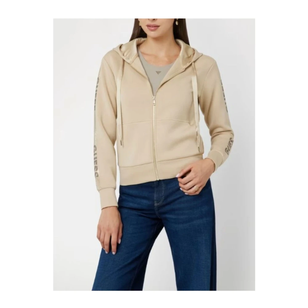 Guess Dames Logo Sweater Beige Dames