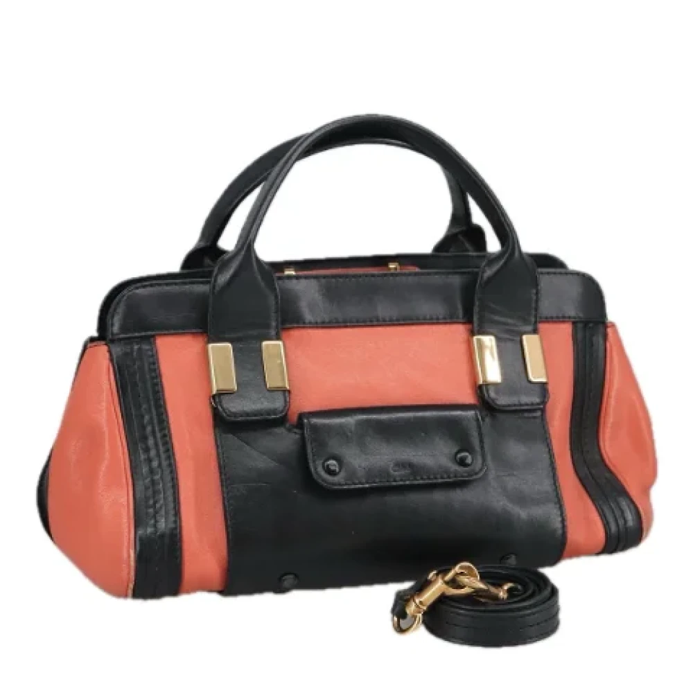 Chloé Pre-owned Leather shoulder-bags Orange Dames