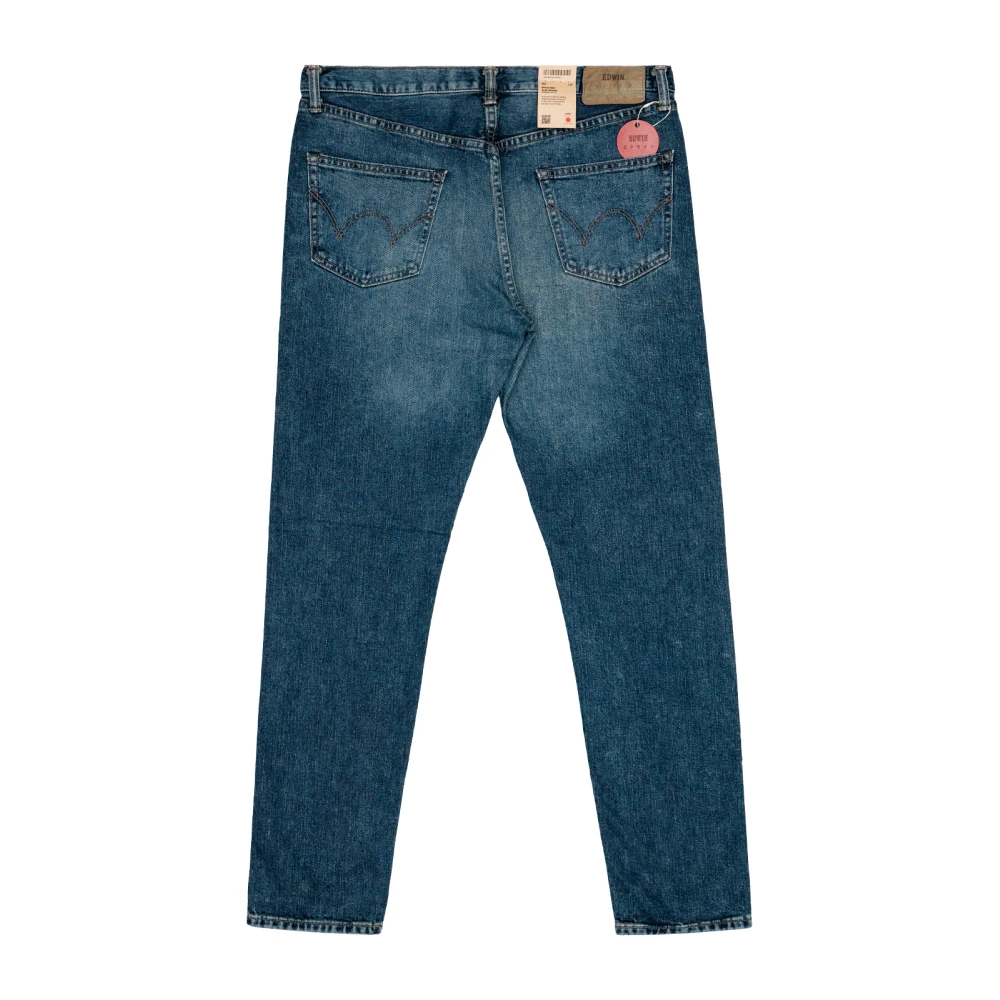Edwin Japanse Slim Tapered Katoenen Jeans Blue Heren