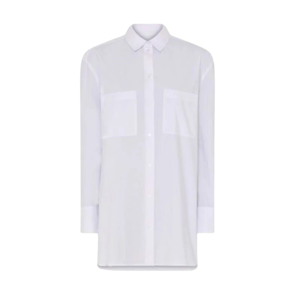 Oversized Bomullsskjorte - Hvit