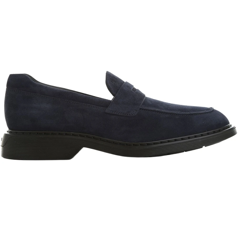 Hogan Platte schoenen Blauw Blue Heren