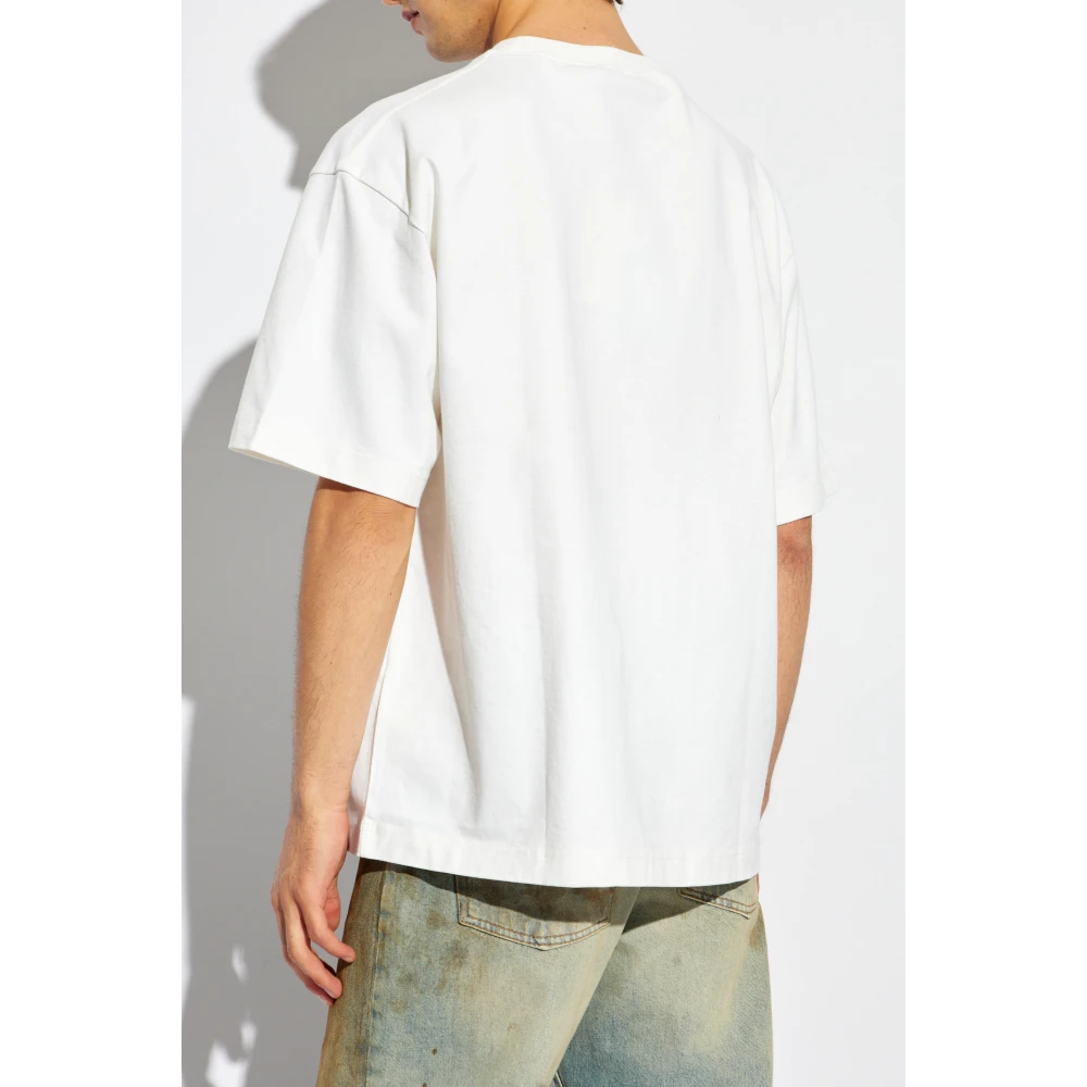 Acne Studios T-shirt met logo White Heren