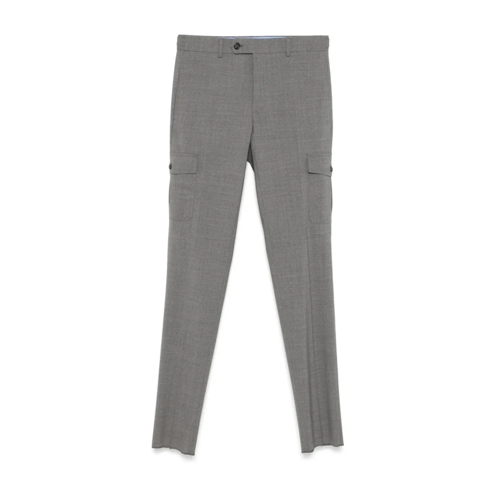 Incotex Cargo Stijl Grijze Broek Gray Heren