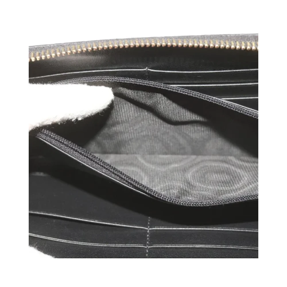 Gucci Vintage Pre-owned Canvas wallets Black Dames