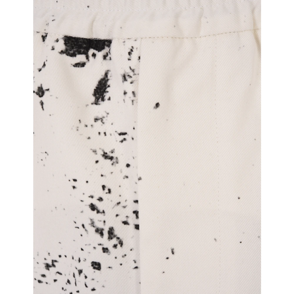 alexander mcqueen Fold Print Bermuda Shorts White Multicolor Heren