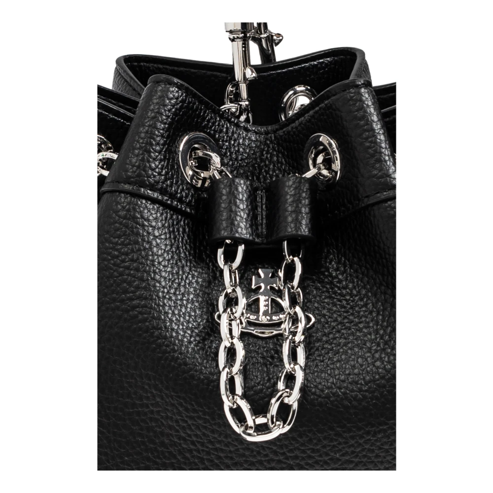 Vivienne Westwood Chrissy Small bucket tas Black Dames