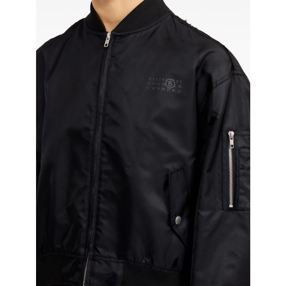 MM6 Maison Margiela Zwarte Jassen voor Vrouwen Black Dames