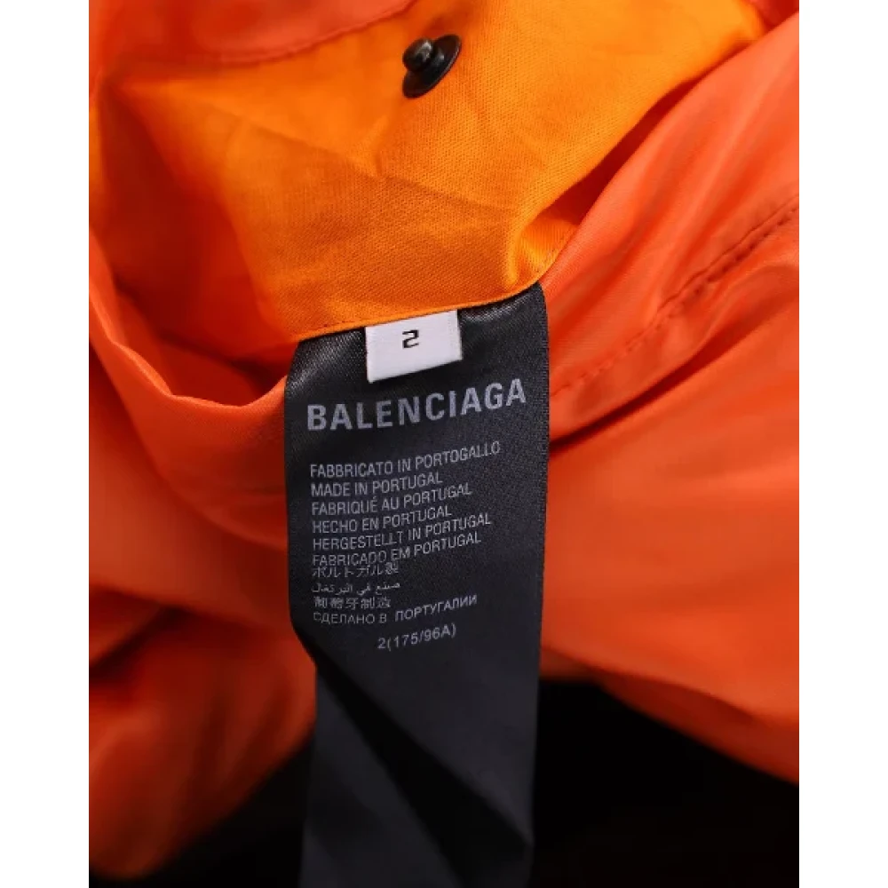 Balenciaga Vintage Pre-owned Polyester outerwear Brown Dames