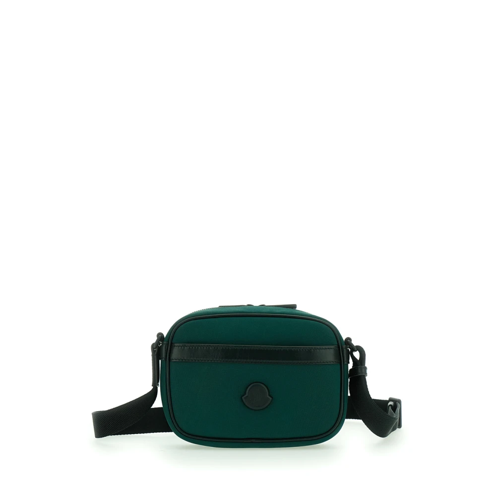 Moncler Groene Crossbody Tas met Logopatch Green Heren