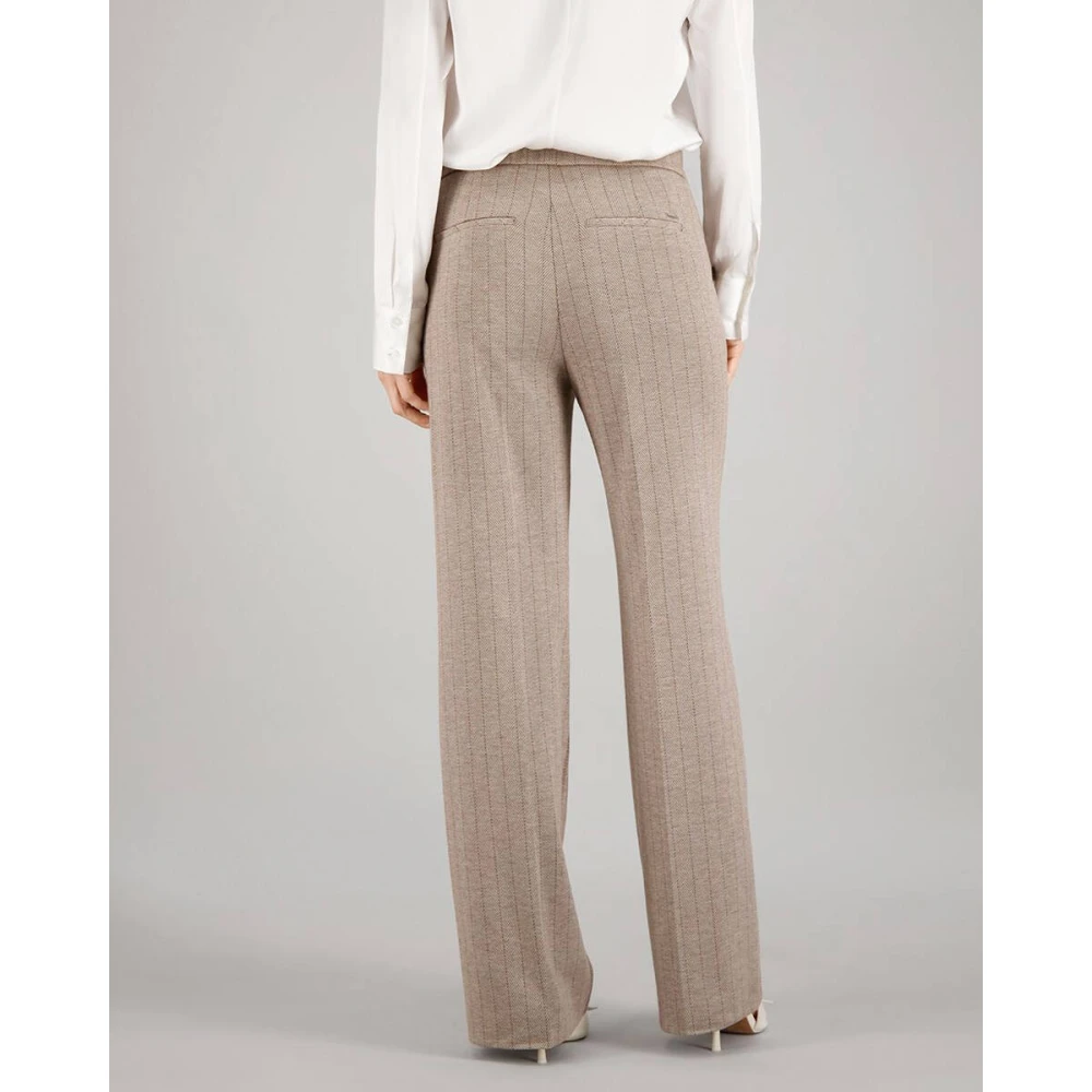 Gardeur Wijde Pijp Vrouwelijke Broek Franca800 Beige Dames