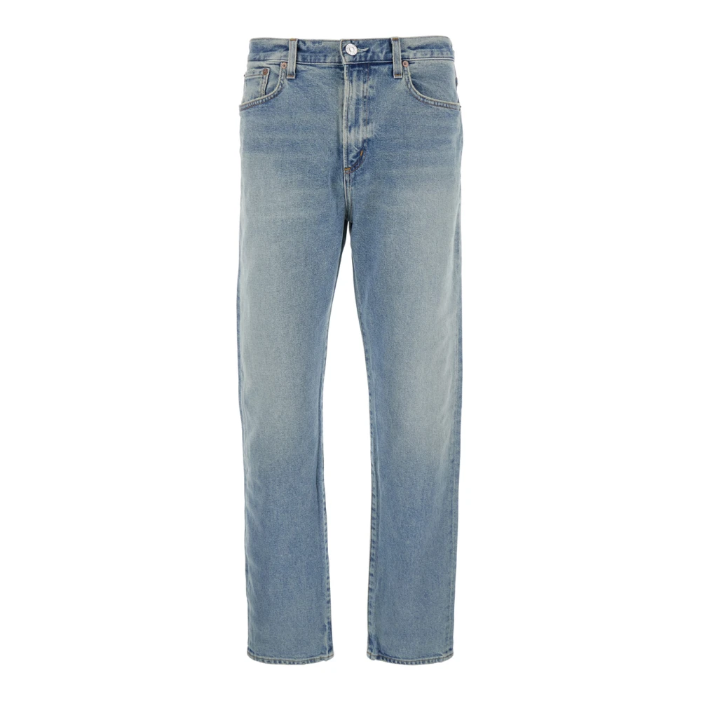 Agolde Lichtblauwe Versleten Katoenen Jeans Blue Heren
