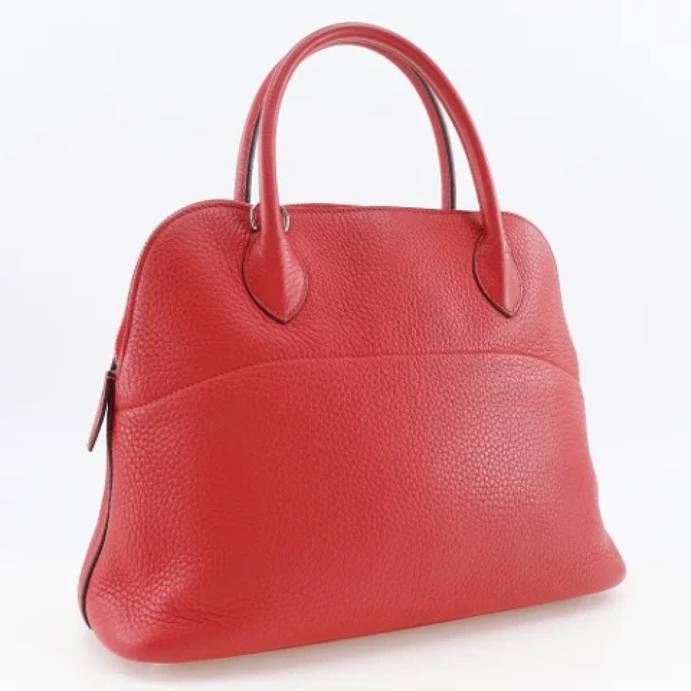 Hermès Vintage Pre-owned Leather handbags Red Dames