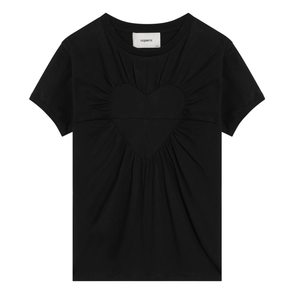 Coperni Korte Mouw Ronde Hals T-shirt Black Dames
