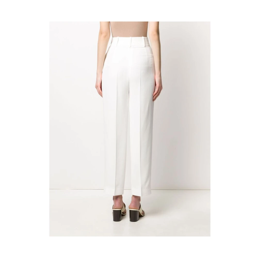 Ermanno Scervino Witte straight broek met hoge taille White Dames
