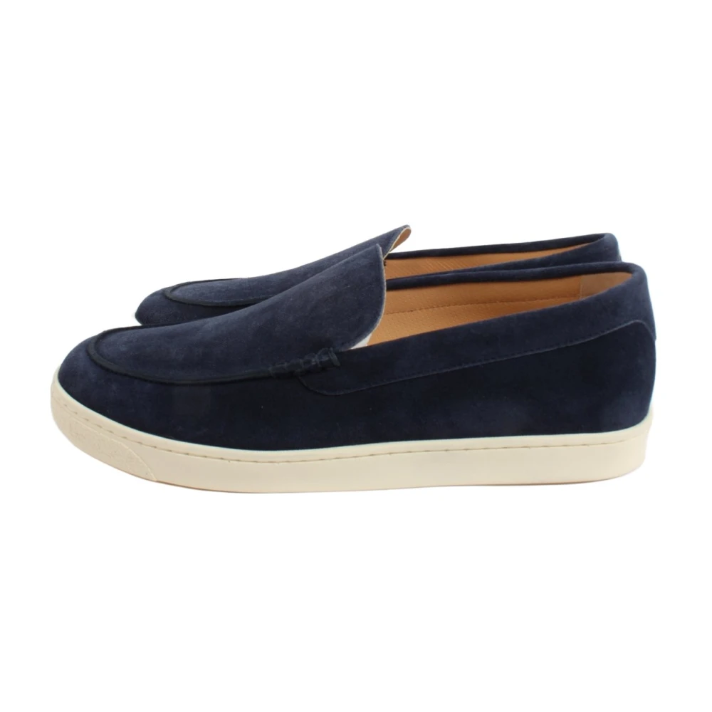 Brunello Cucinelli Navy Herr Mockasiner Blue, Herr