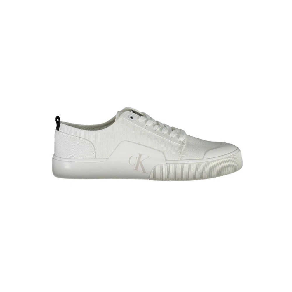 Calvin Klein Men's White Eco-Friendly Cotton Sneakers