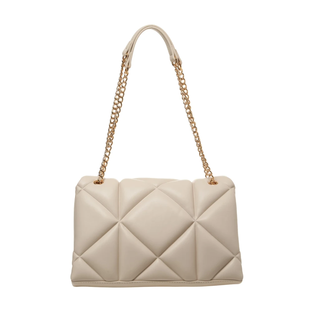 Love Moschino Witte Gewatteerde Schoudertas White Dames