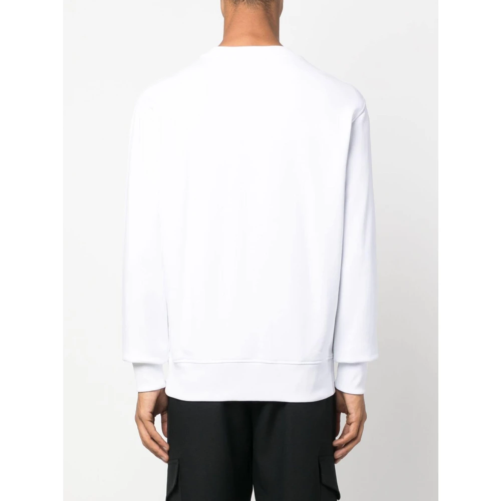 Versace Jeans Couture Witte Katoenen Sweatshirt voor Heren White Heren