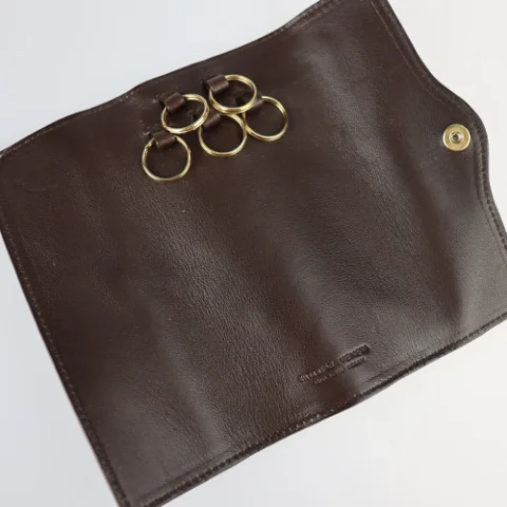 Bottega Veneta Vintage Pre-owned Leather key-holders Brown Dames