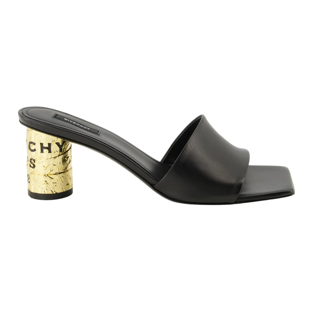 Givenchy Women's Black Heeled Mules, 4 Uk, Tape Heeled Mules