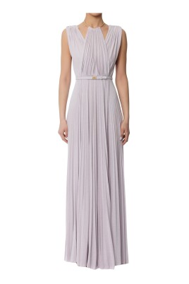 gold-metal-detail-jersey-dress