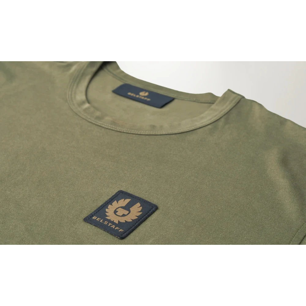 Belstaff Klassiek Ronde Hals Korte Mouw T-Shirt Green Heren