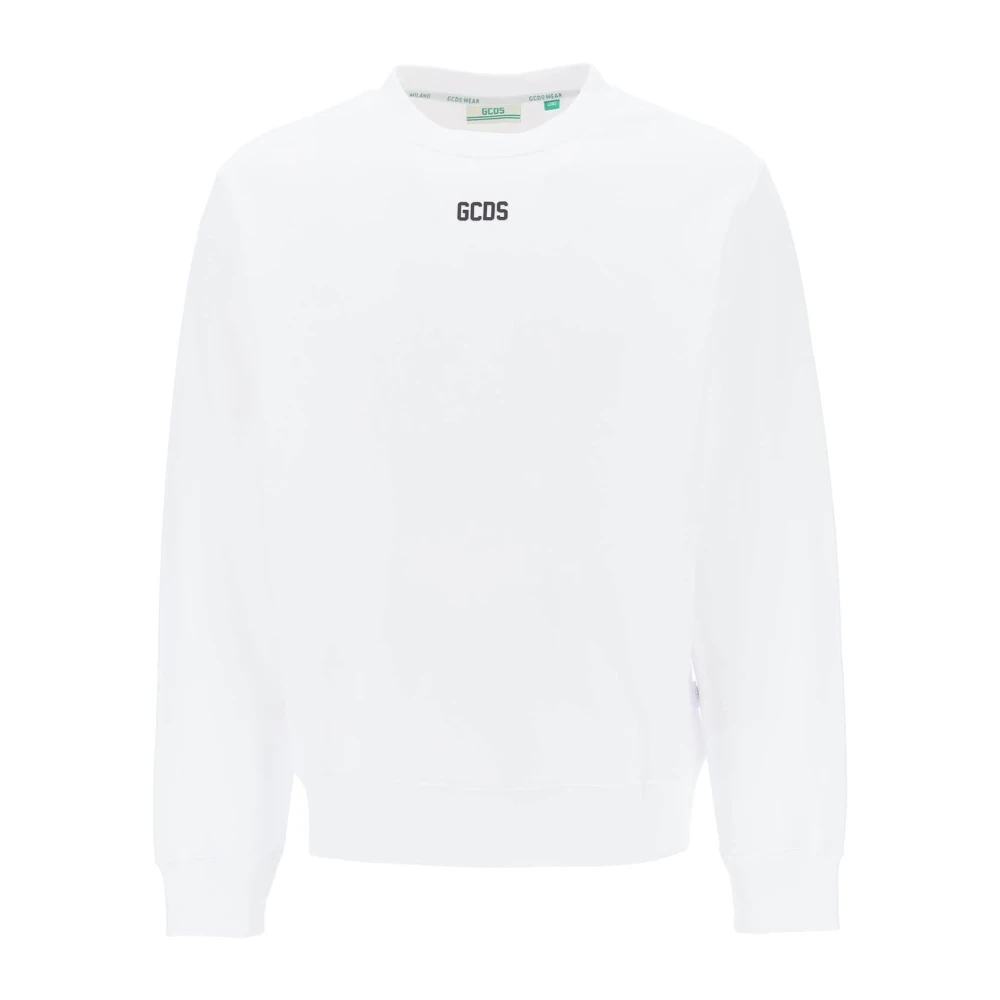 Gcds Sweatshirt met logo print White Heren
