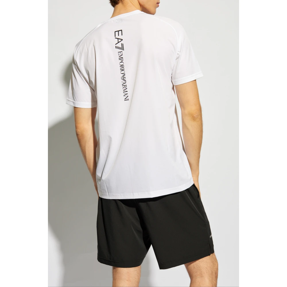 Emporio Armani EA7 Set: T-shirt en Shorts White Heren