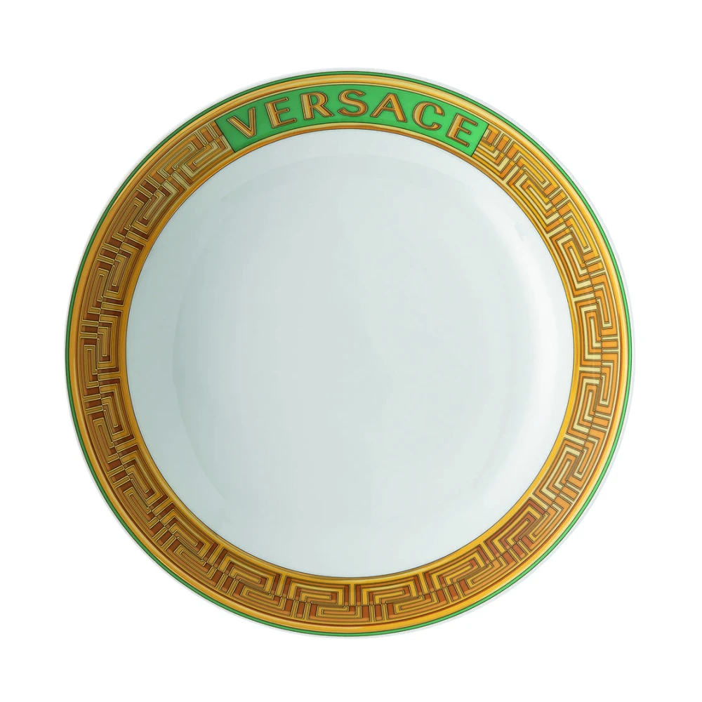 Versace Grön Djup Tallrik Green, Unisex