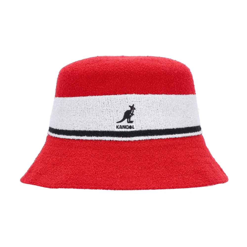 Kangol Gestreepte emmerhoed in Scarlet Red Heren