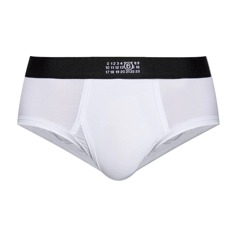Mm6 Maison Margiela Uomo Bianco Mutande, Xl, New,