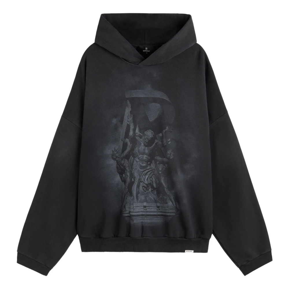 Represent Stained Black Atlas Hoodie Black Heren