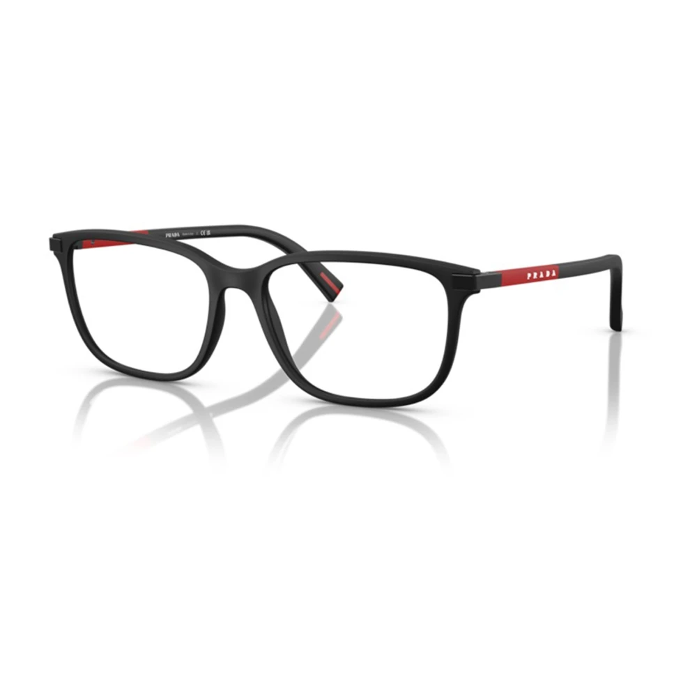 Prada Linea Rossa Men's Black Man Ps 02Rv Dg01o1 Optical Frames Injected Pillow Normal - Image 3