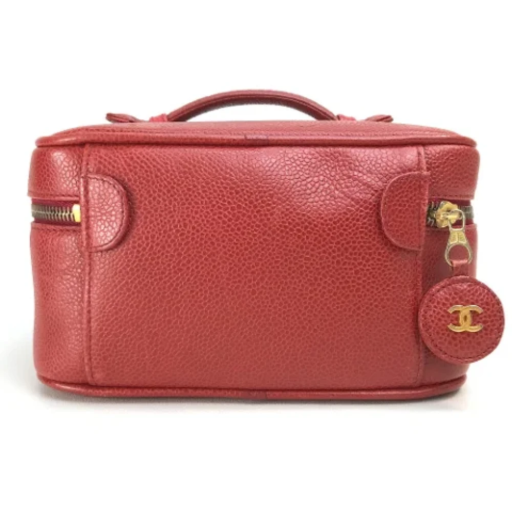 Chanel Vintage Pre-owned Leather chanel-bags Red Dames