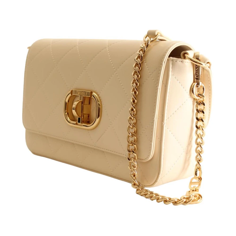 Twinset Stijlvolle Crossbody Tas Septimius Beige Dames