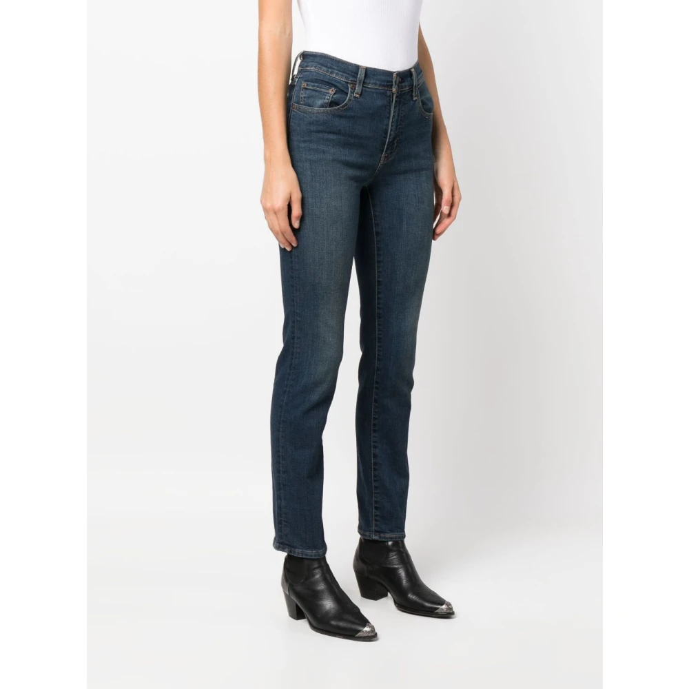 Levi's 724 High Rise Straight Blue Dames