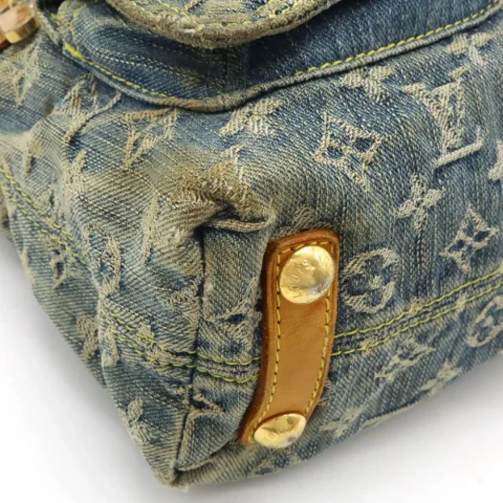 Louis Vuitton Vintage Pre-owned Denim crossbody-bags Blue Dames