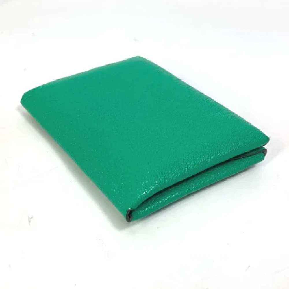 Hermès Vintage Pre-owned Leather home-office Green Dames