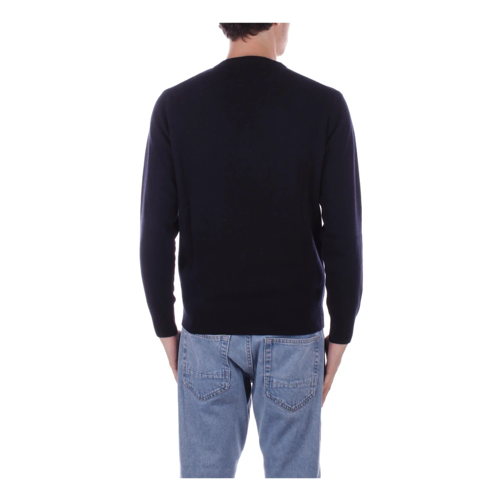 Saint Barth Logo Front Sweaters Blue Heren