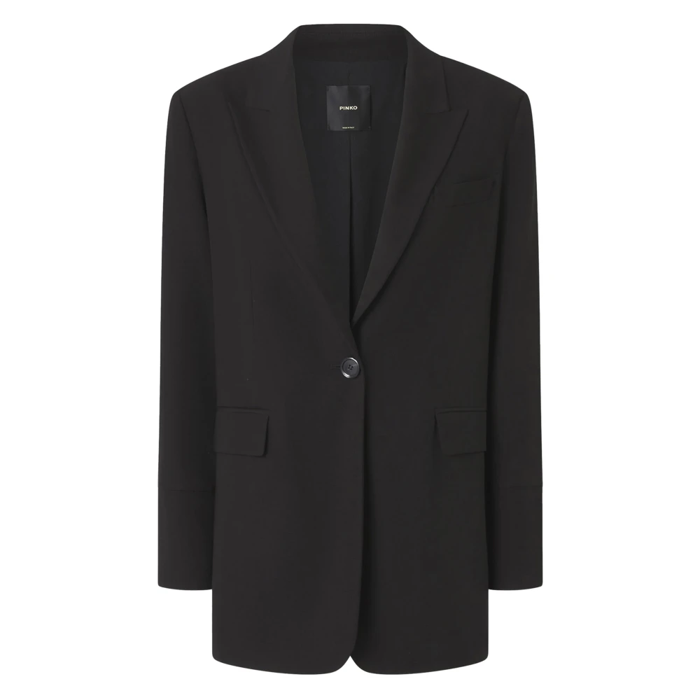 Pinko Women's Black Blazers, Xl, Kamut Jacket