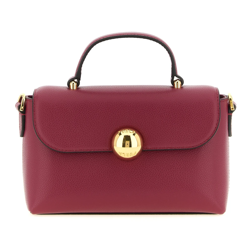 Furla Vrouw Rood Tassen Dames, One Size, Leer, Moonlight Mignon Handtas