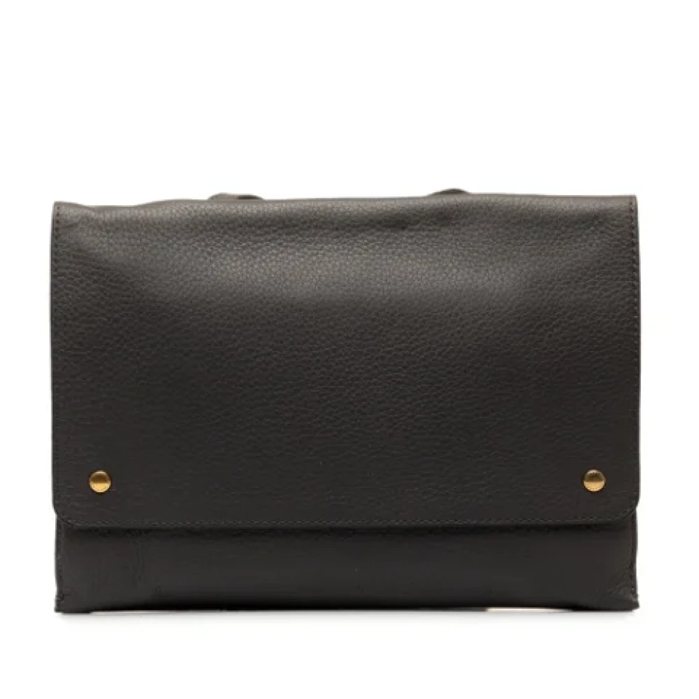 Burberry Vintage Pre-owned Fabric shoulder-bags Black Dames